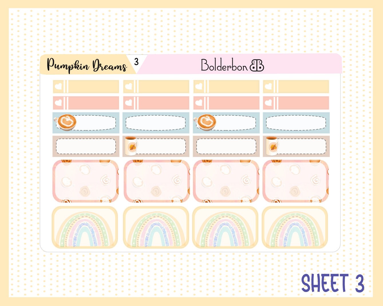 PUMPKIN DREAMS || 7x9 Vertical Planner Sticker Kit