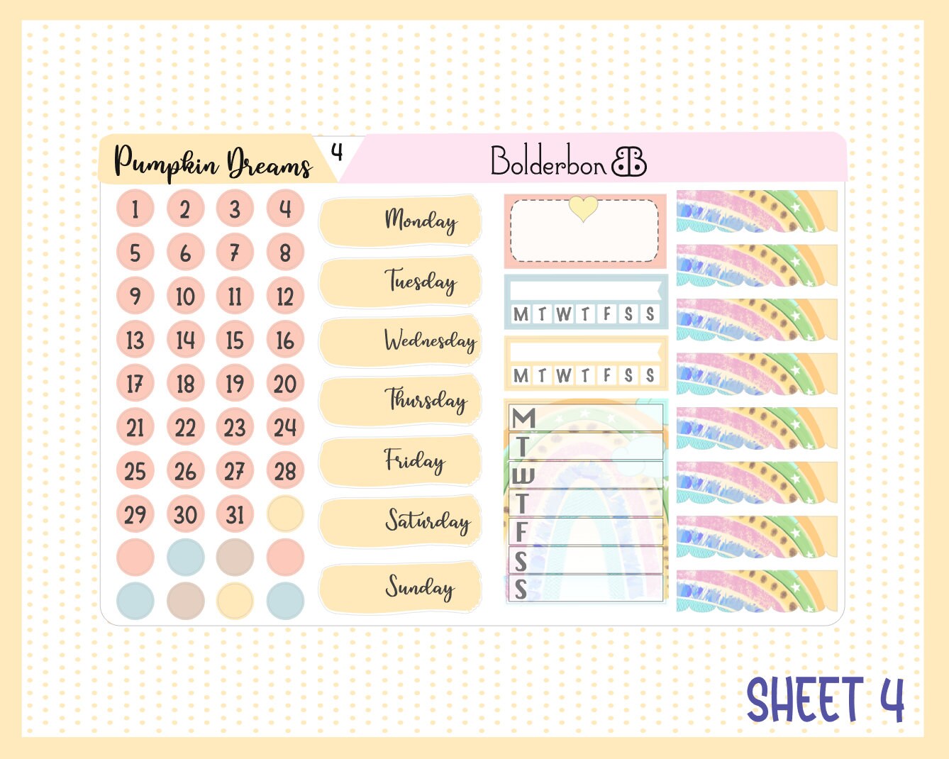 PUMPKIN DREAMS || 7x9 Vertical Planner Sticker Kit