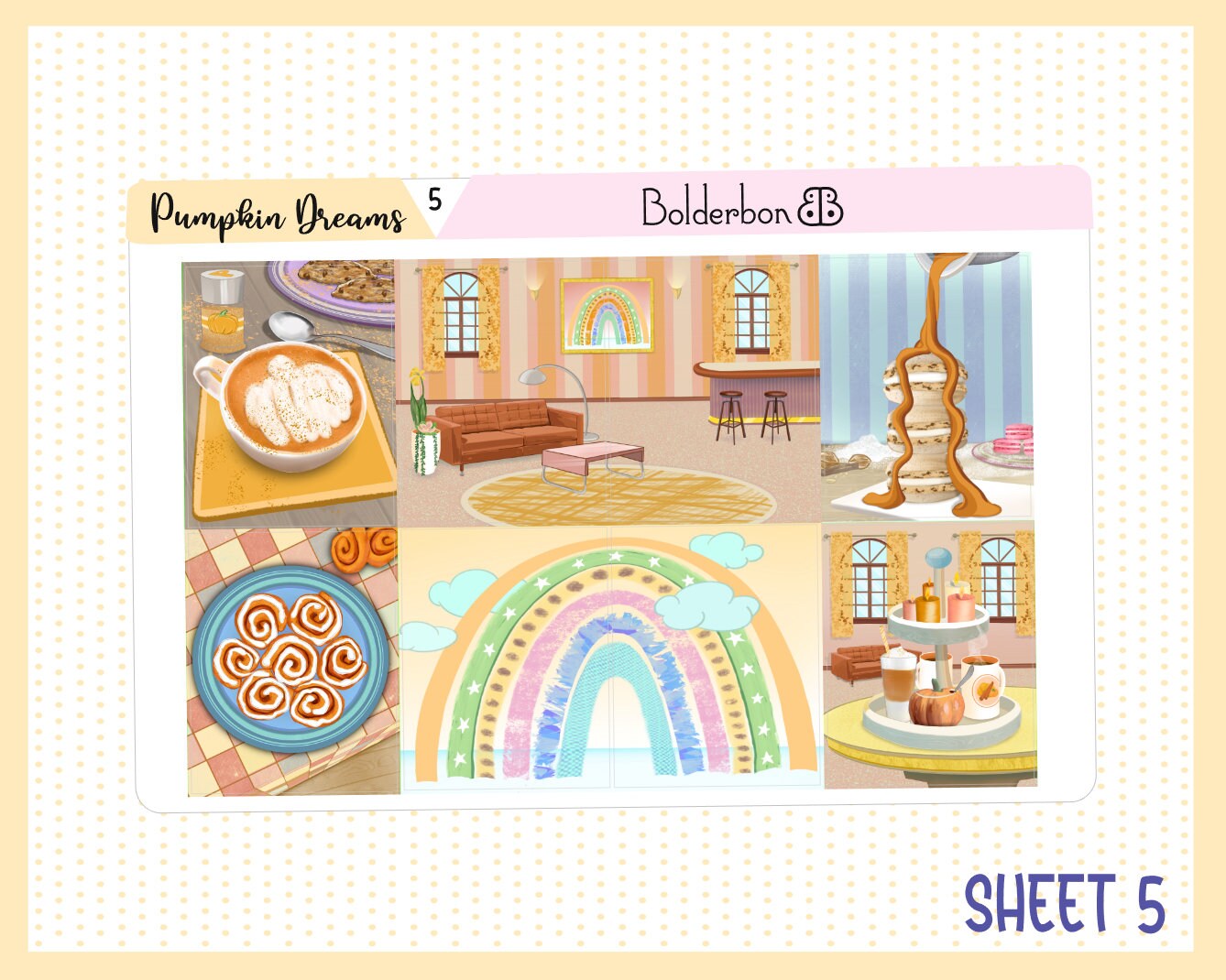 PUMPKIN DREAMS || 7x9 Vertical Planner Sticker Kit