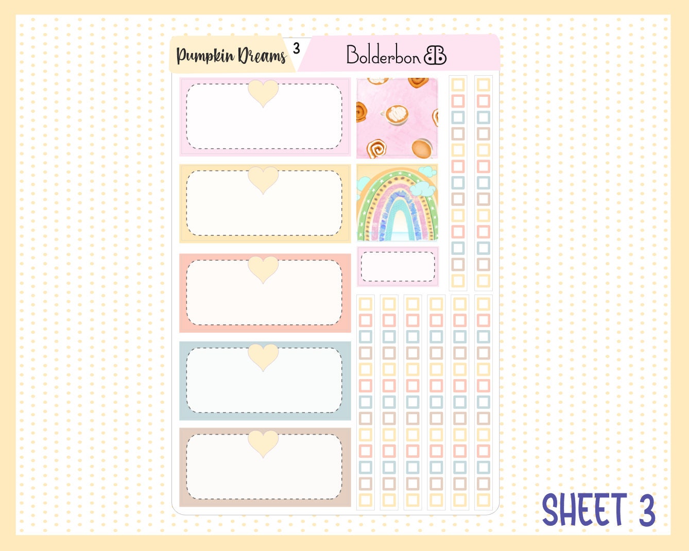 PUMPKIN DREAMS || A5 Daily Duo Planner Sticker Kit