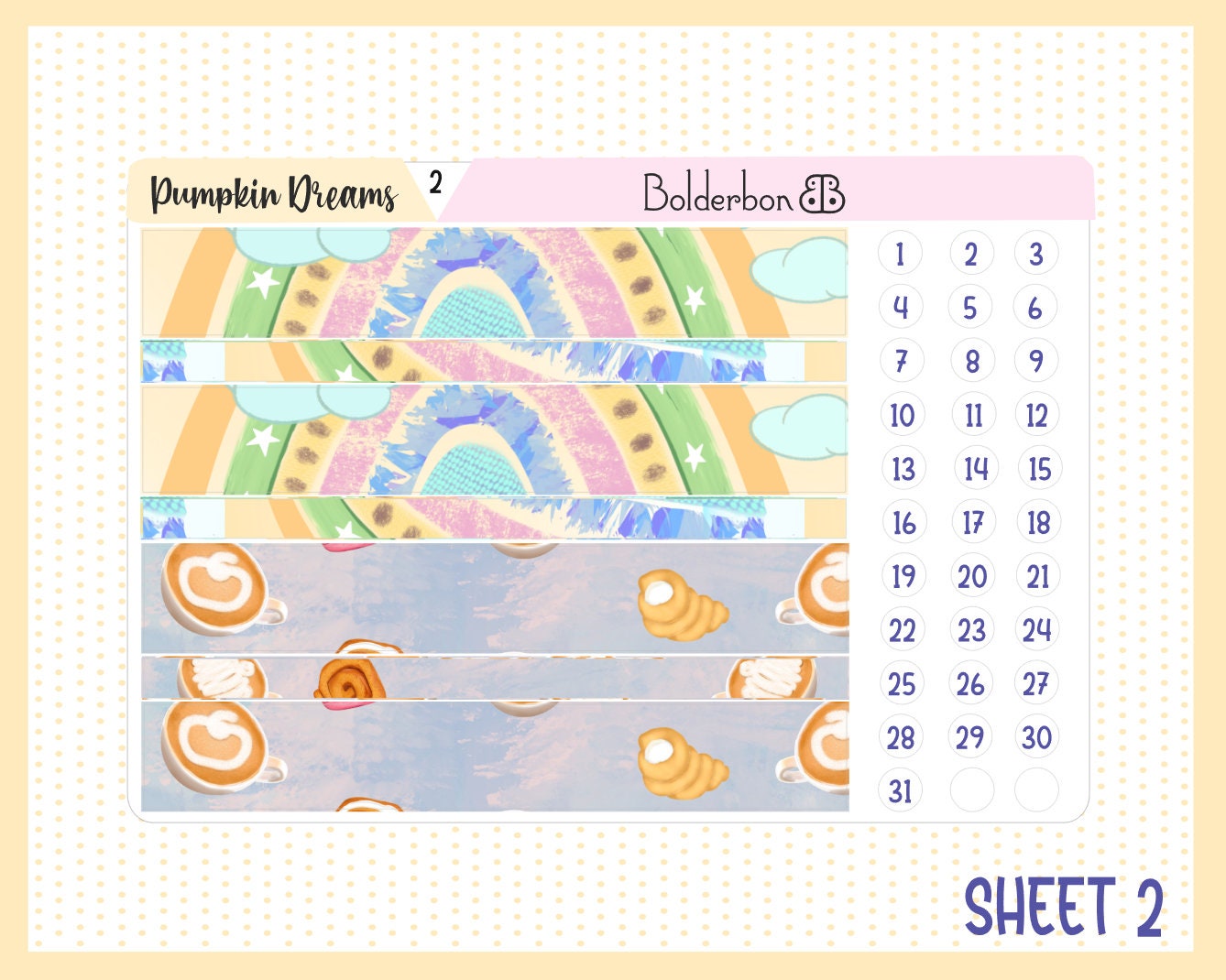 PUMPKIN DREAMS || A5 Daily Duo Planner Sticker Kit