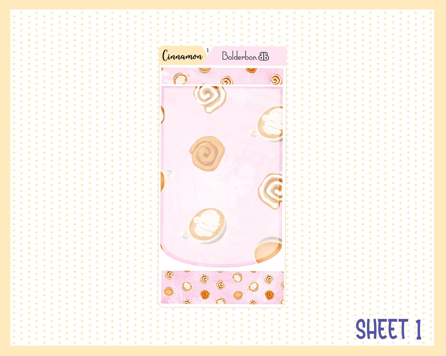 CINNAMON SPICE || Hobonichi Weeks Planner Sticker Kit