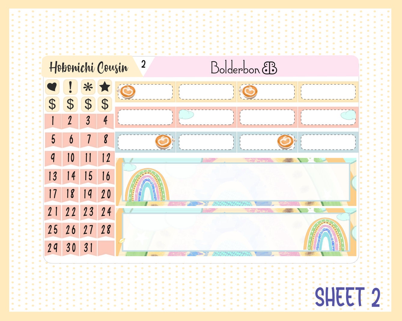 OCTOBER Hobonichi Cousin and A5 Day Free || Hand Drawn Cute Monthly Planner Sticker Kit