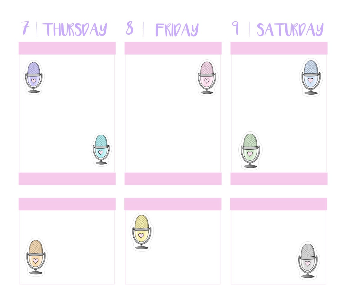MICROPHONE || Icon Planner Stickers