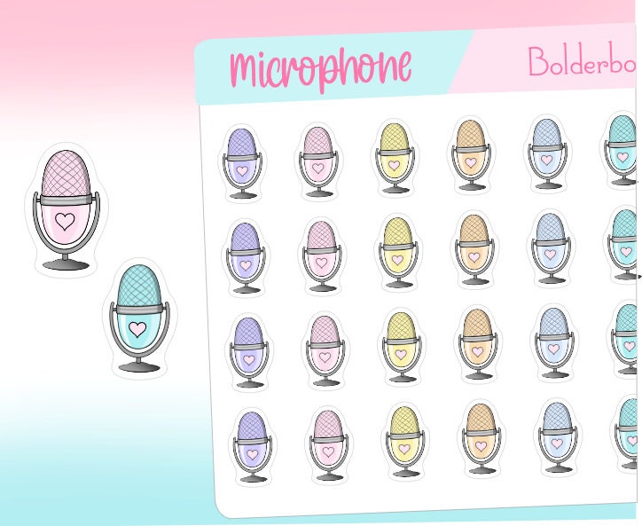 MICROPHONE || Icon Planner Stickers