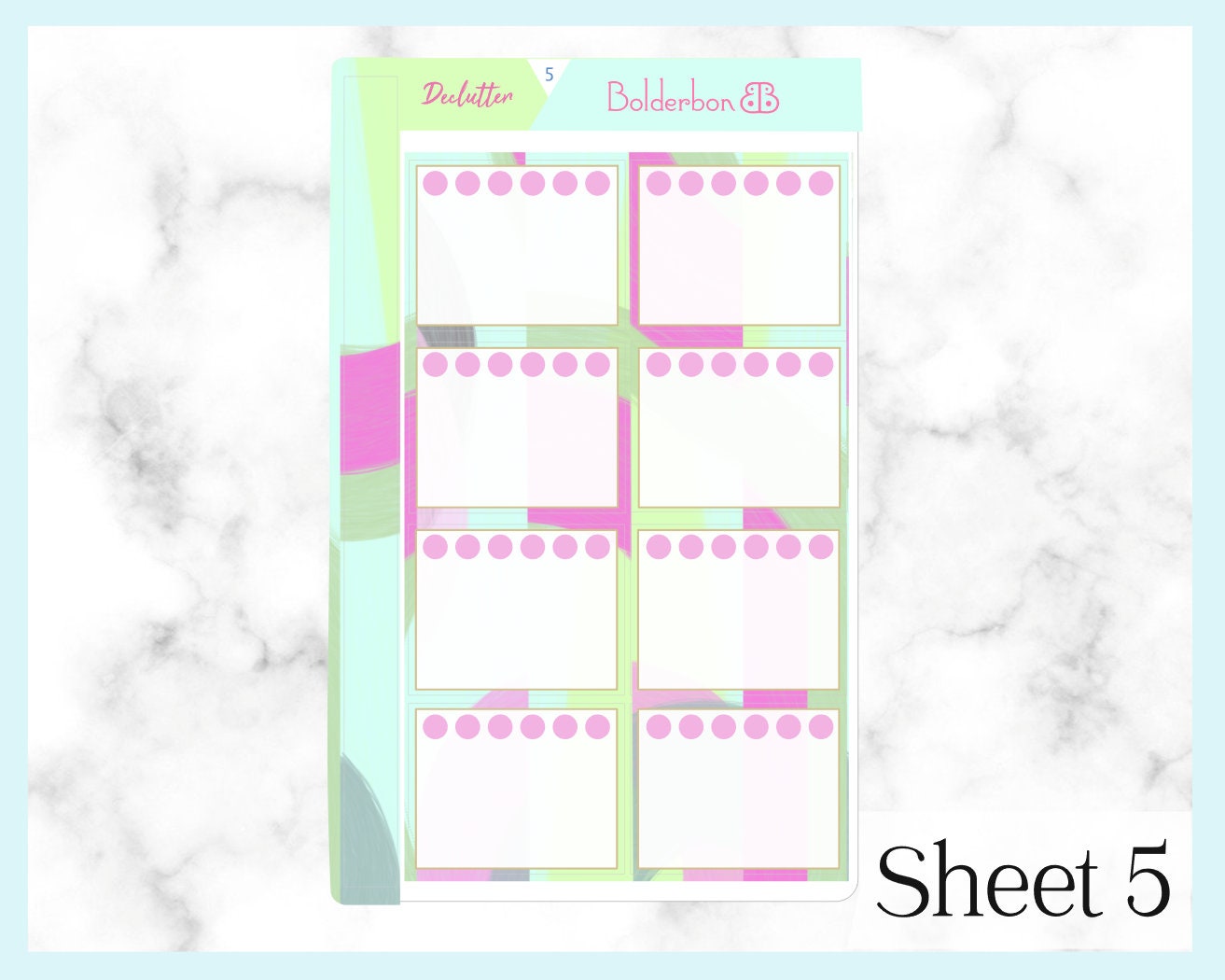 DECLUTTER || 7x9 Vertical Planner Sticker Kit