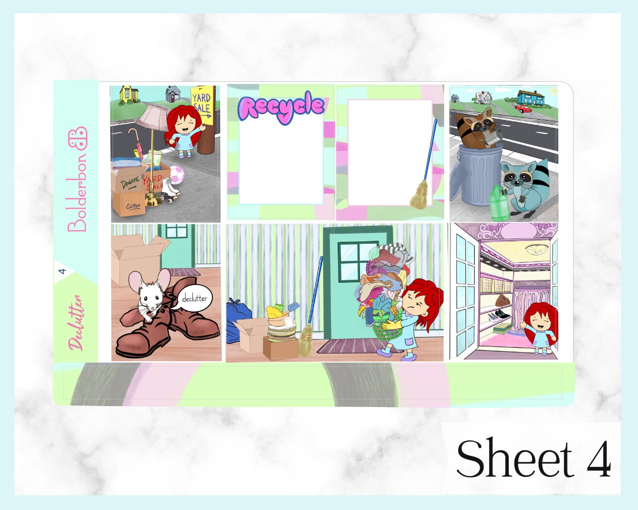 DECLUTTER || 7x9 Vertical Planner Sticker Kit