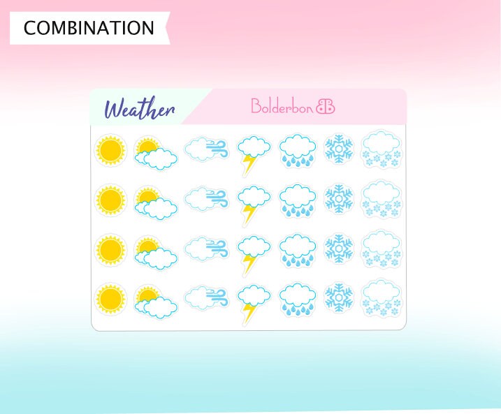 WEATHER Planner Stickers