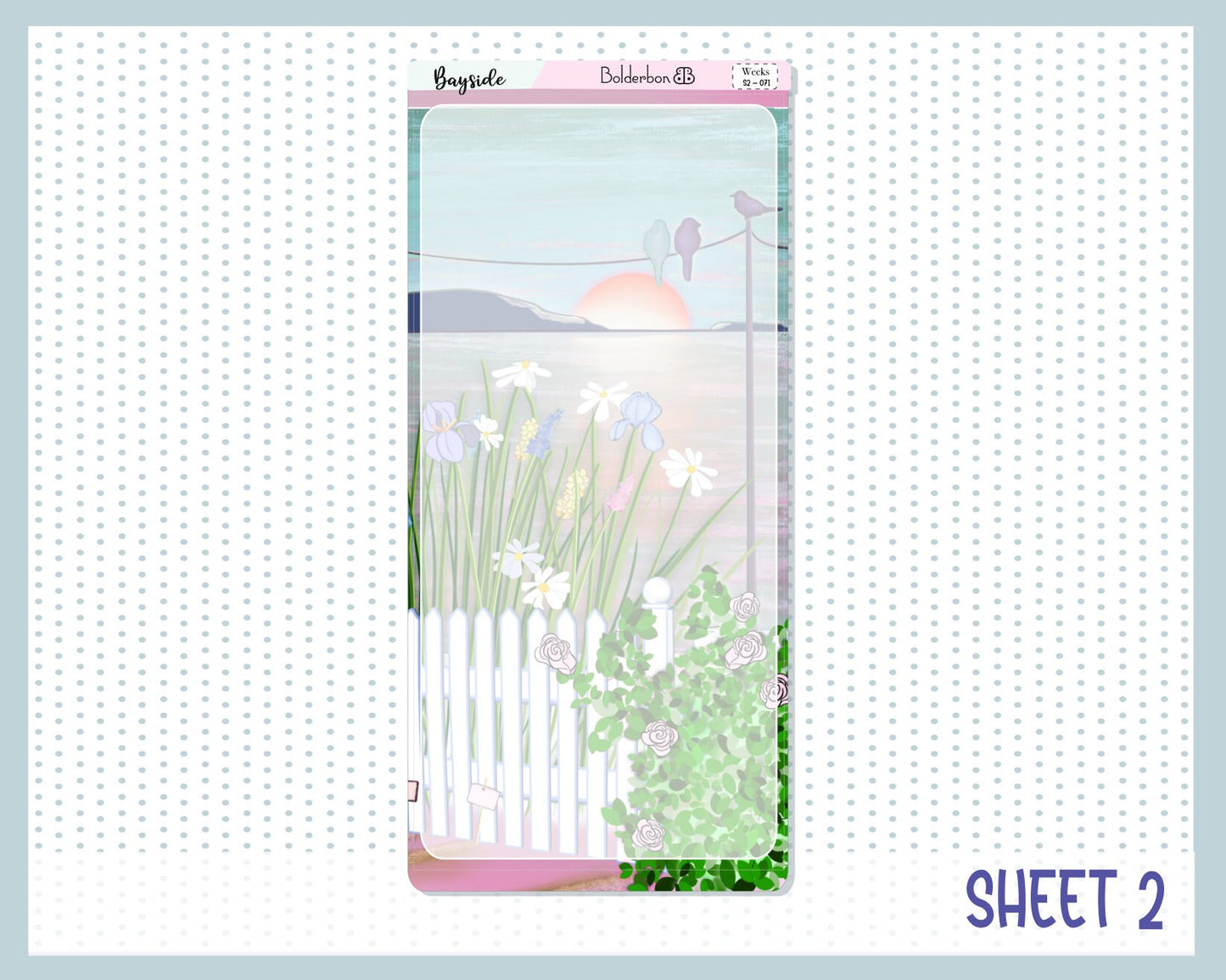 BAYSIDE || Hobonichi Weeks Planner Sticker Kit