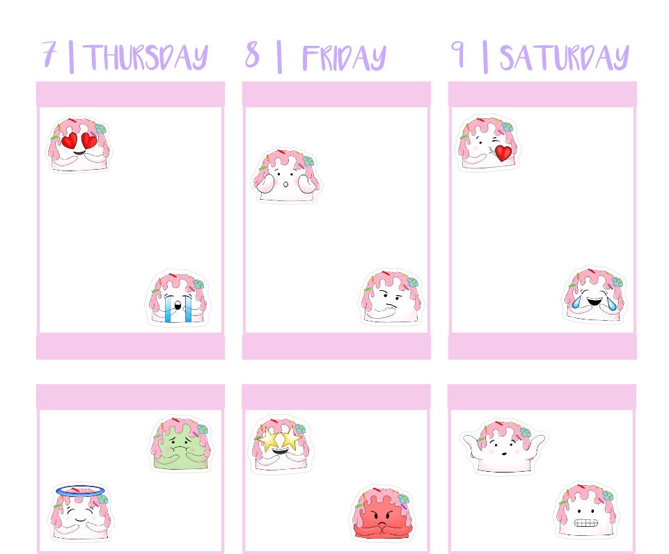 SWEETCAKES EMOJI || Cute Emotion Stickers