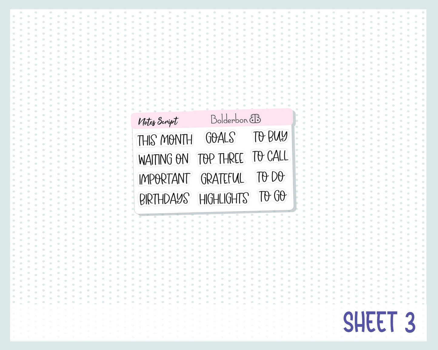 JUNE A5 NOTES KIT || Planner Sticker Kit