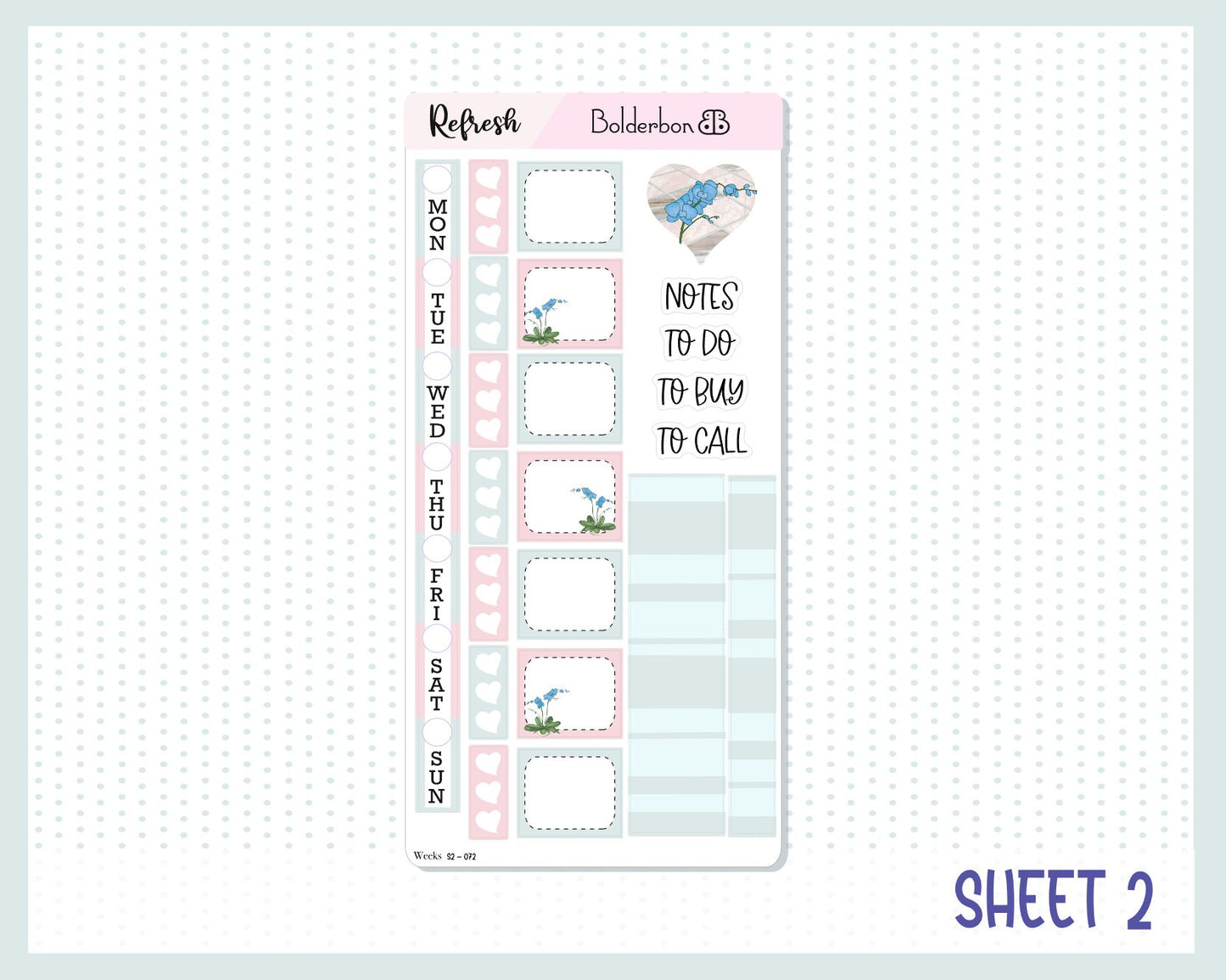 REFRESH Hobonichi Weeks || Weekly Planner Sticker Kit