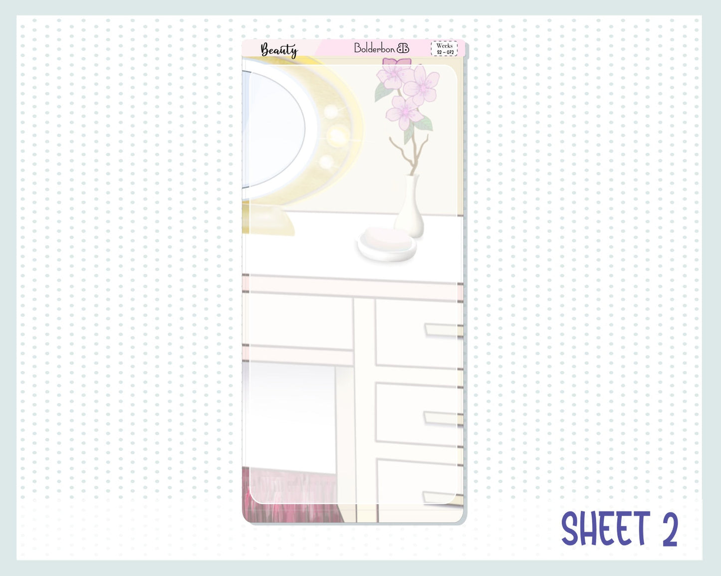 BEAUTY || Hobonichi Weeks Planner Sticker Kit