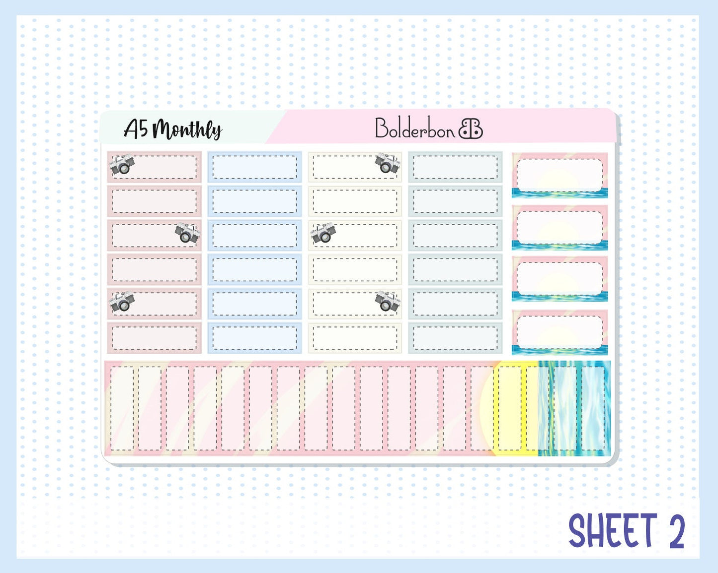 JUNE A5 MONTHLY KIT || Planner Sticker Kit