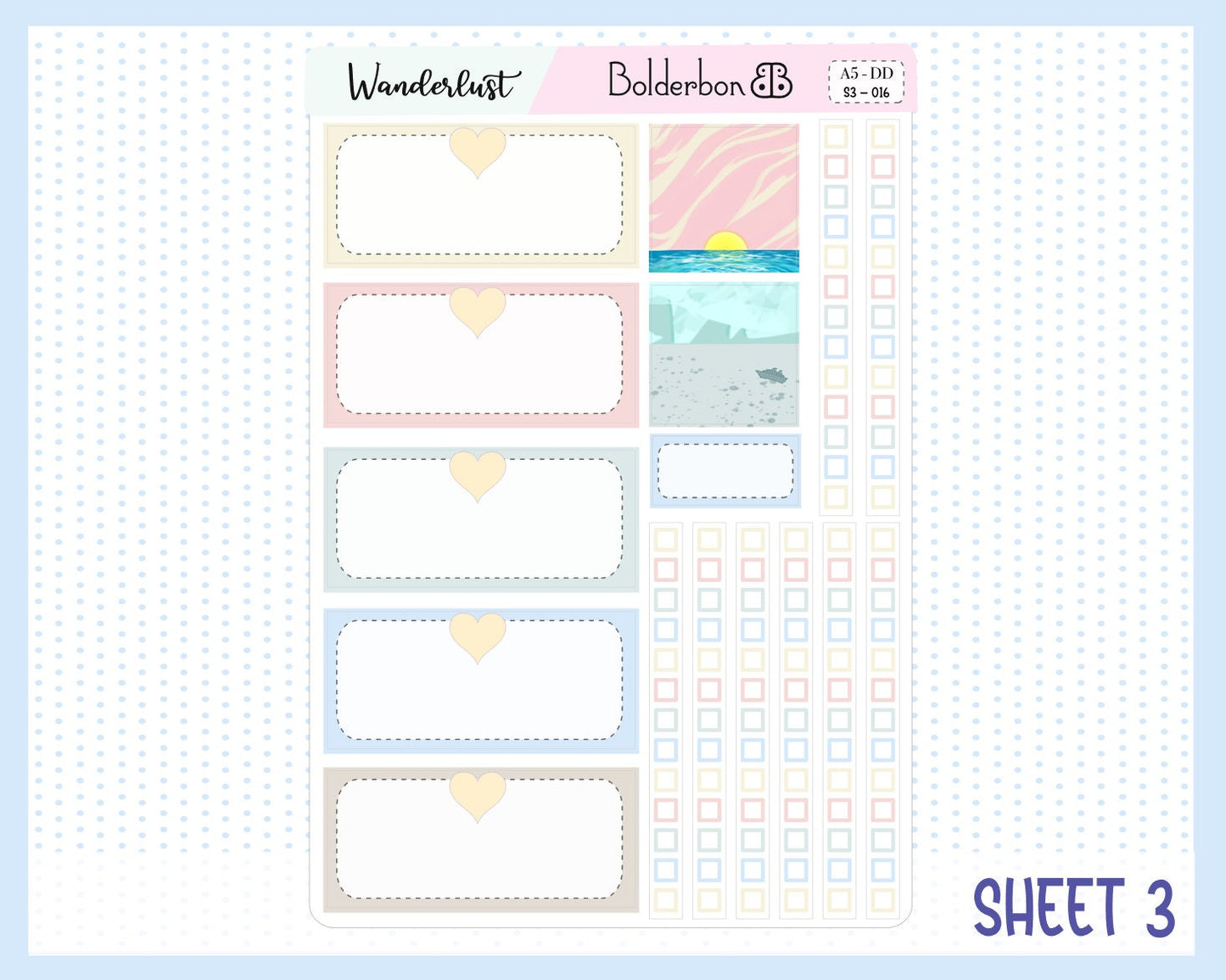 WANDERLUST || A5 Daily Duo Planner Sticker Kit