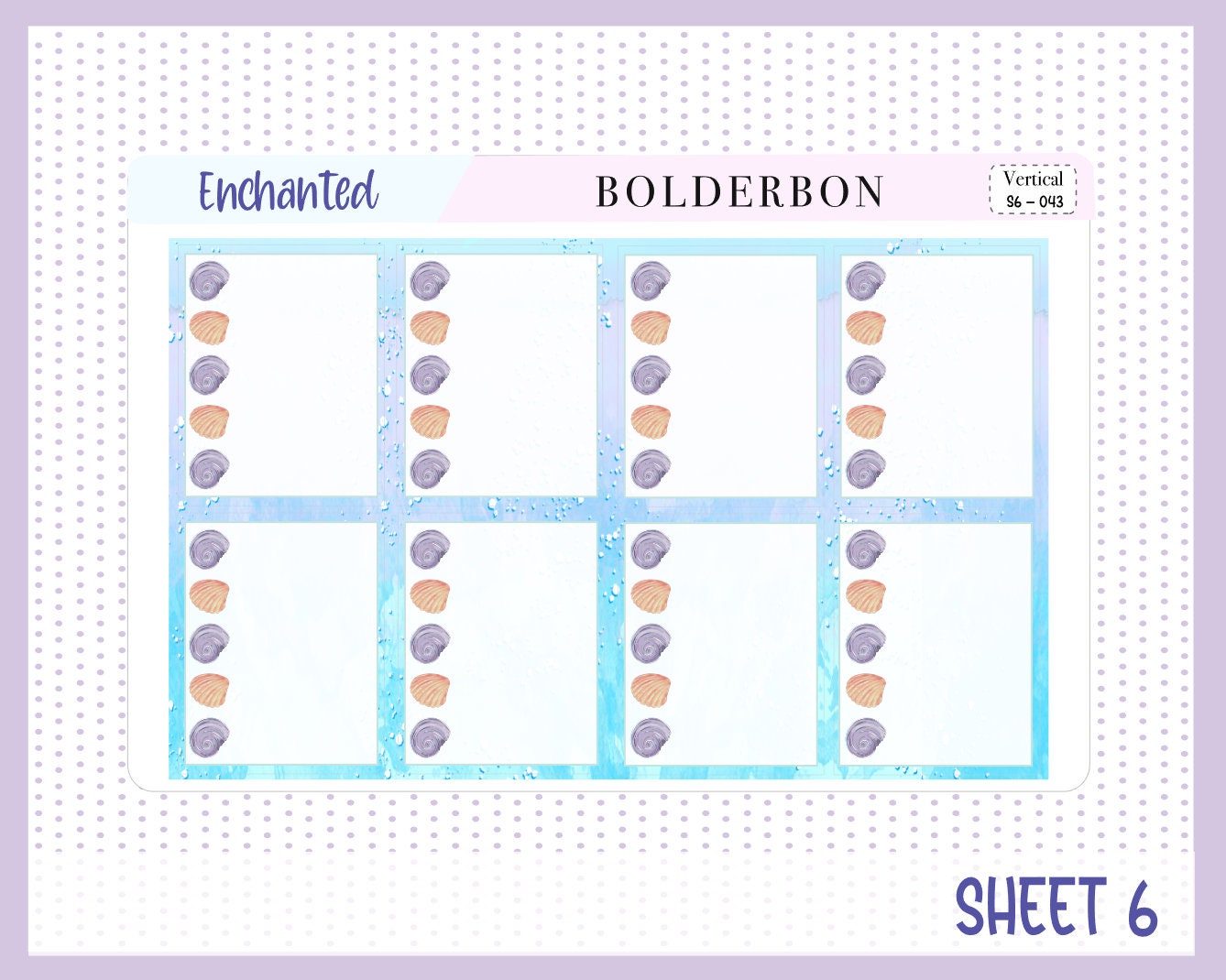 ENCHANTED || 7x9 Vertical Planner Sticker Kit