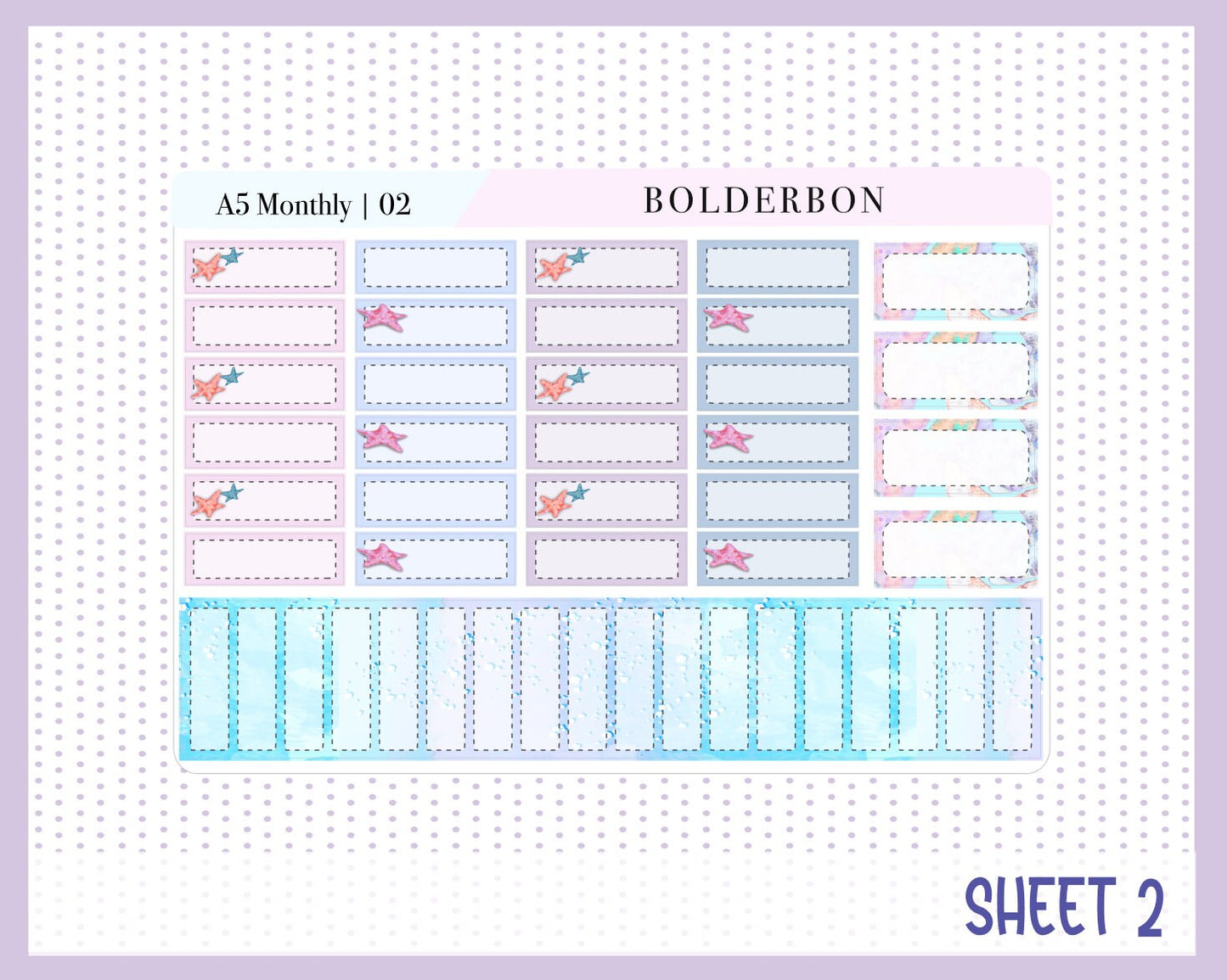 JULY A5 MONTHLY || Planner Sticker Kit