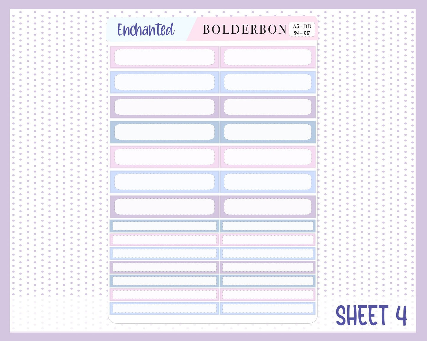ENCHANTED || A5 Daily Duo Planner Sticker Kit