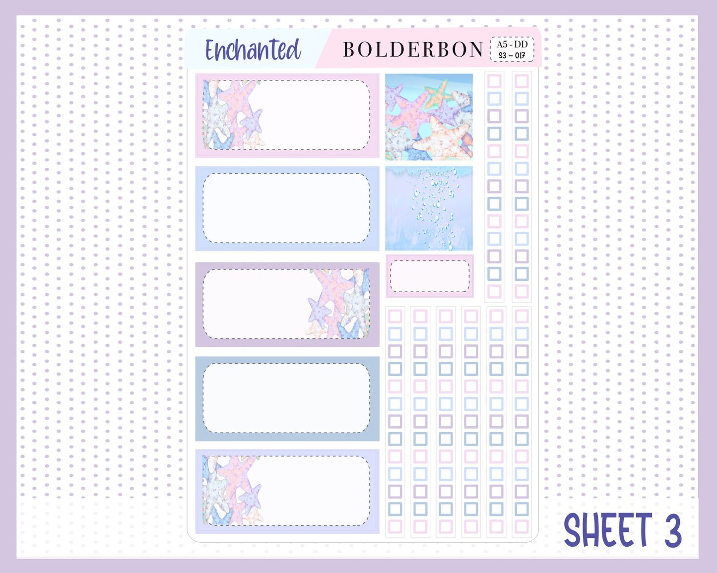 ENCHANTED || A5 Daily Duo Planner Sticker Kit