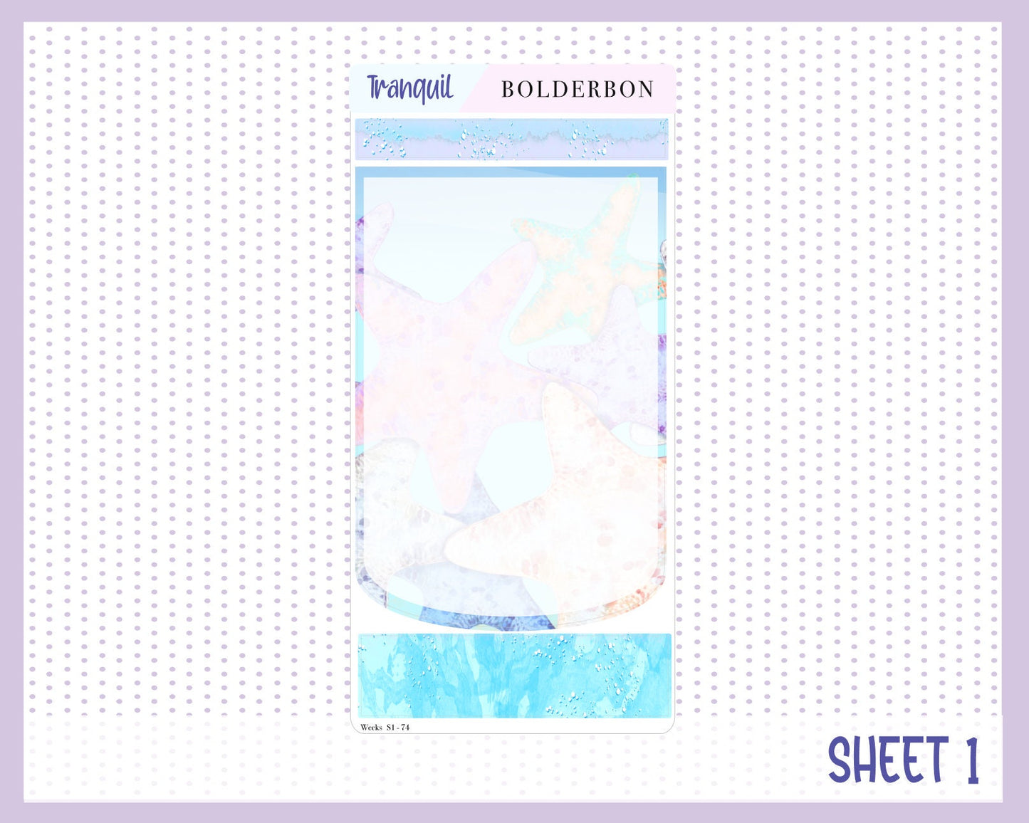 TRANQUIL || Hobonichi Weeks Planner Sticker Kit