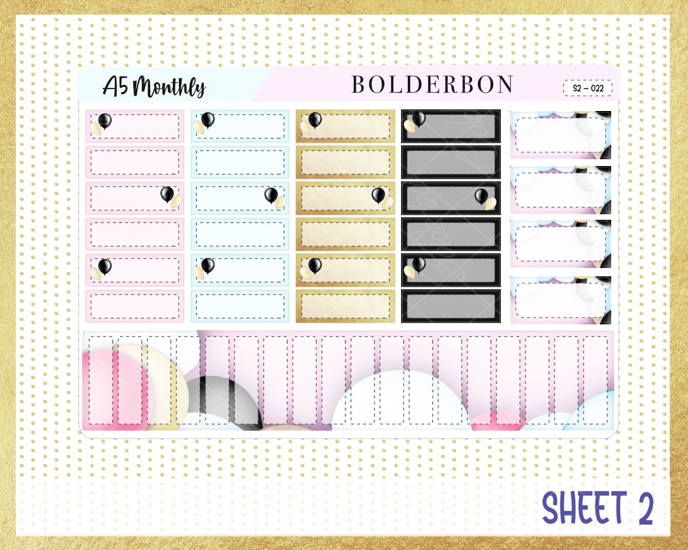 JANUARY A5 MONTHLY KIT || Planner Sticker Kit