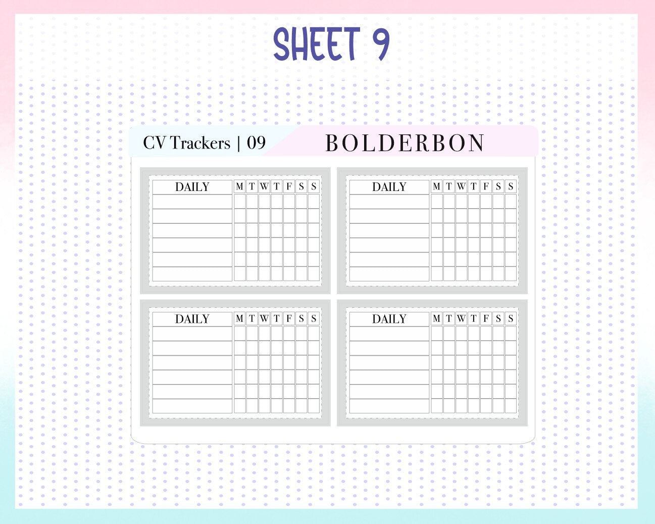 CV Bottom Box Trackers || EC Compact Vertical Weekly Trackers