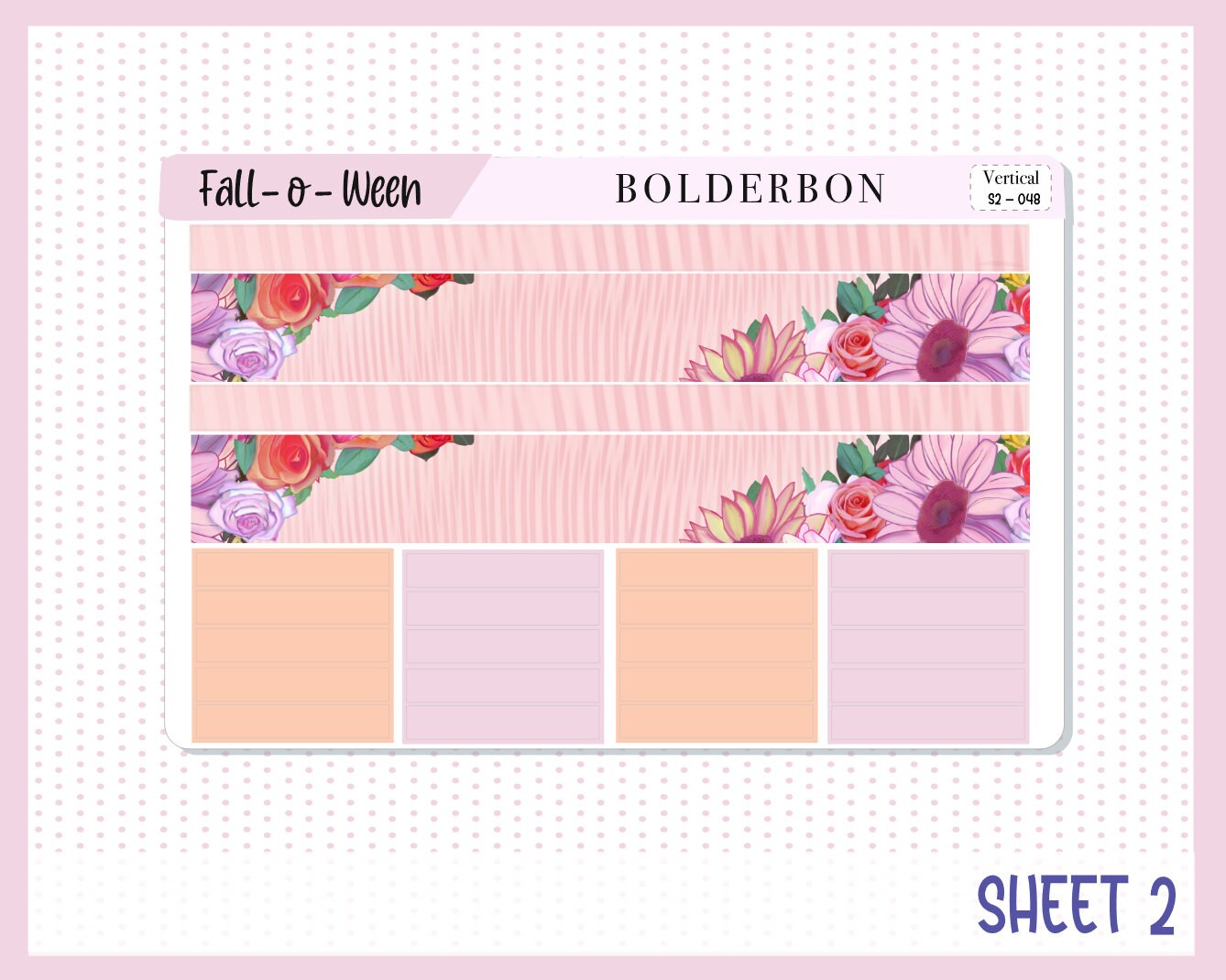 FALL 'O' WEEN || 7x9 Vertical Planner Sticker Kit