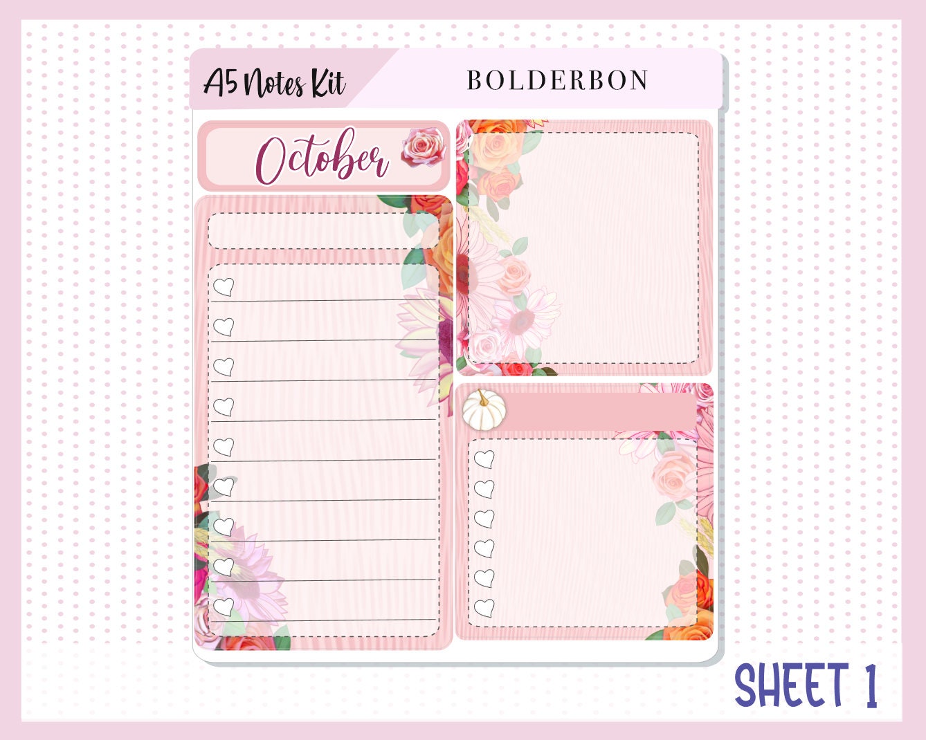 OCTOBER A5 NOTES KIT || Planner Sticker Kit
