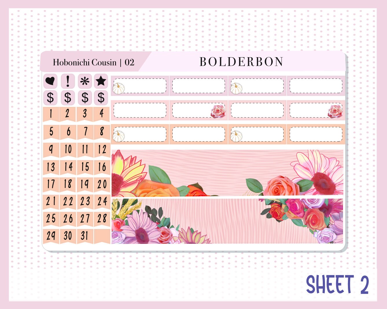 OCTOBER Hobonichi Cousin and A5 Day Free || Monthly Planner Sticker Kit