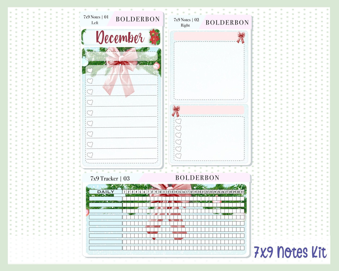 DECEMBER 7x9 Notes Kit