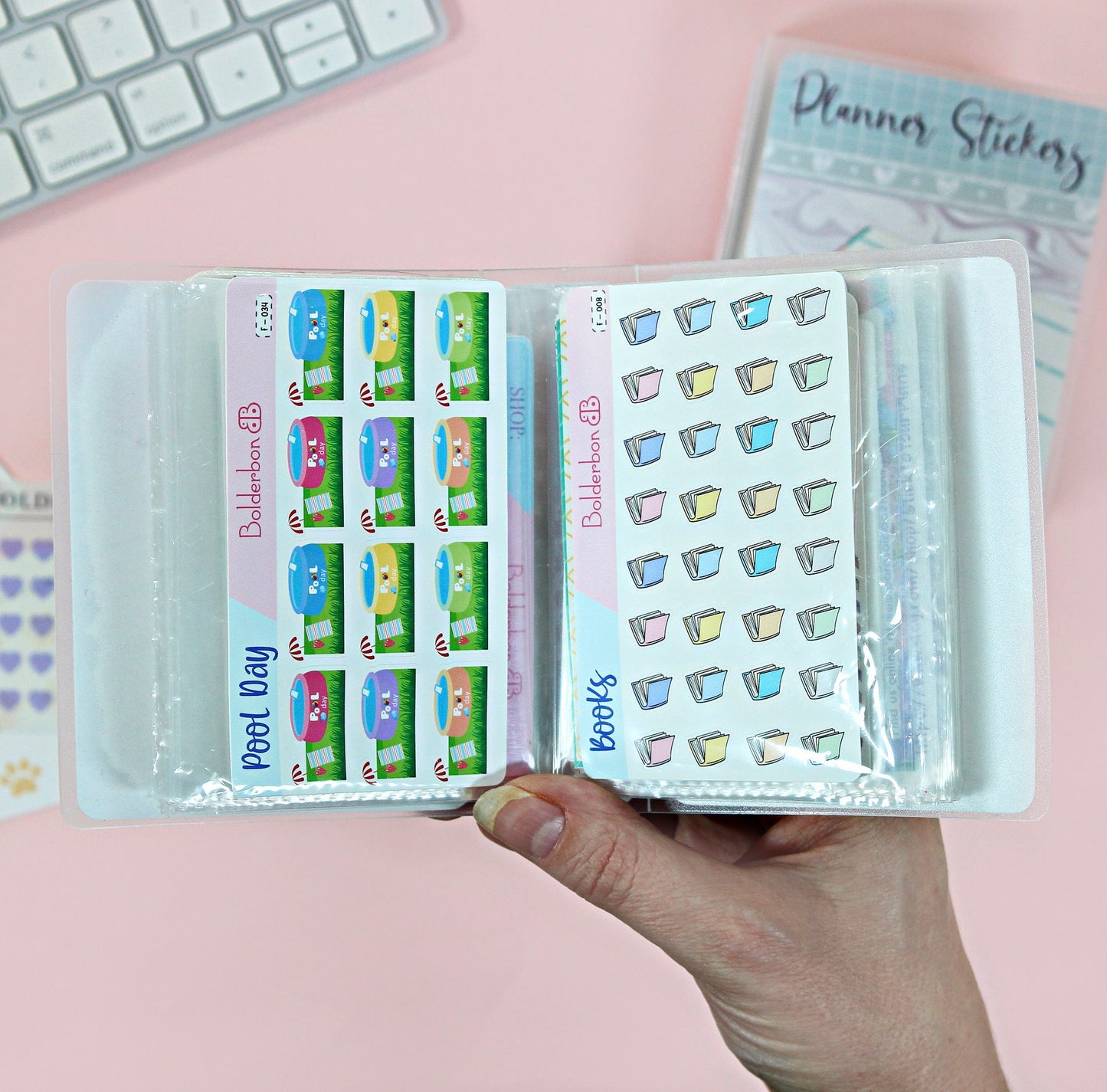 FLORAL BOOK Sticker Album || Elegant Sleeve Album, Book Lover Gift