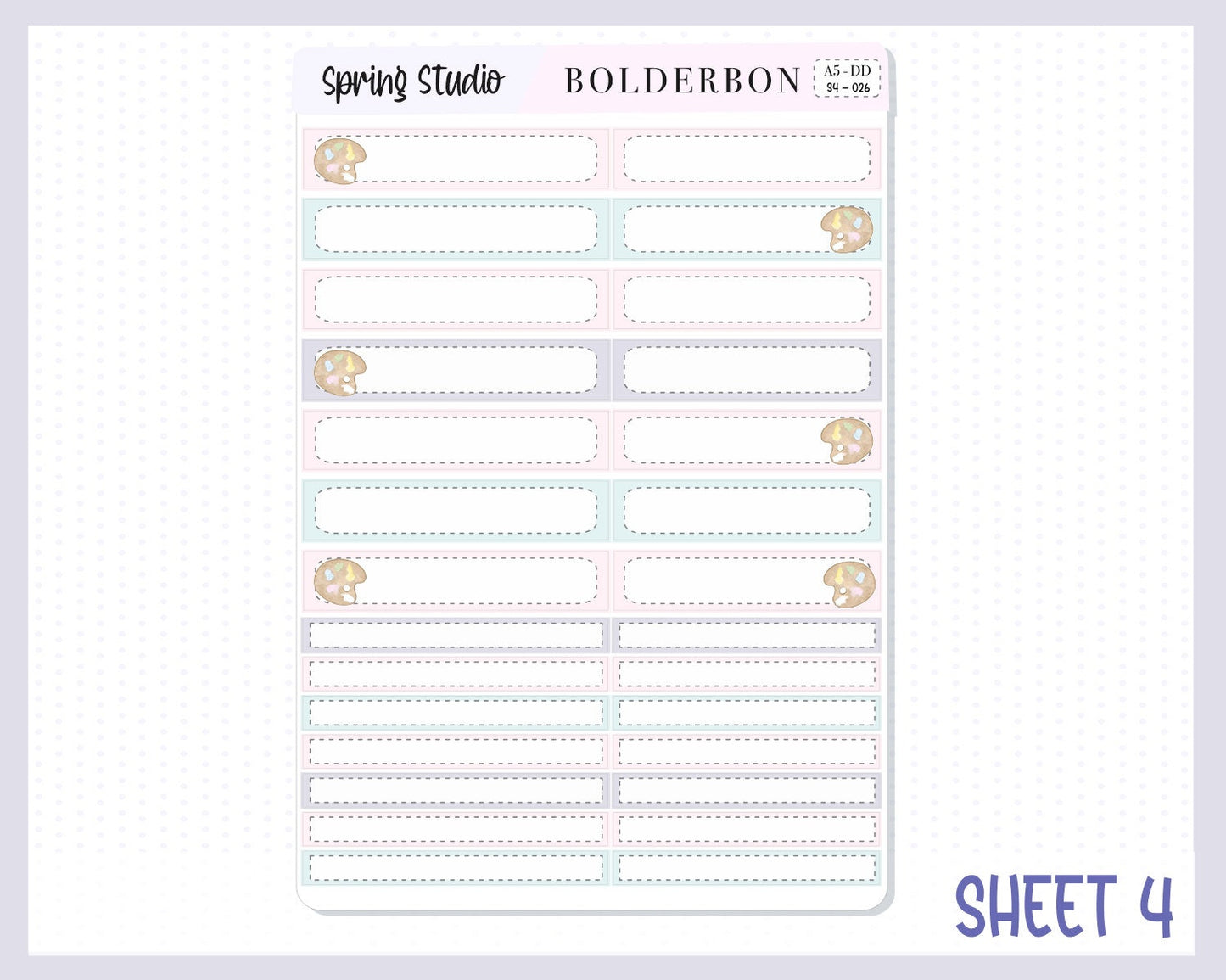 SPRING STUDIO || A5 Daily Duo Planner Sticker Kit