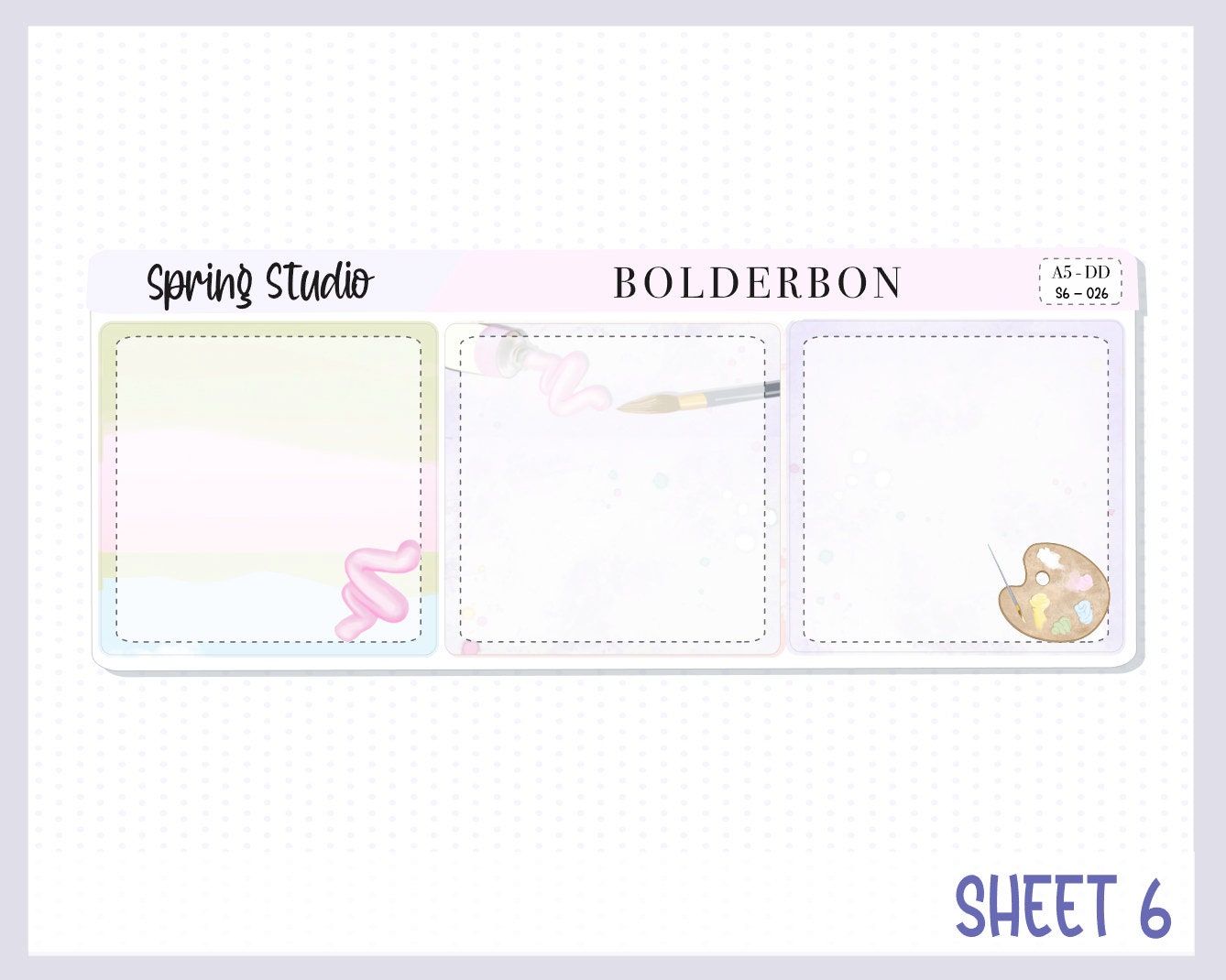 SPRING STUDIO || A5 Daily Duo Planner Sticker Kit