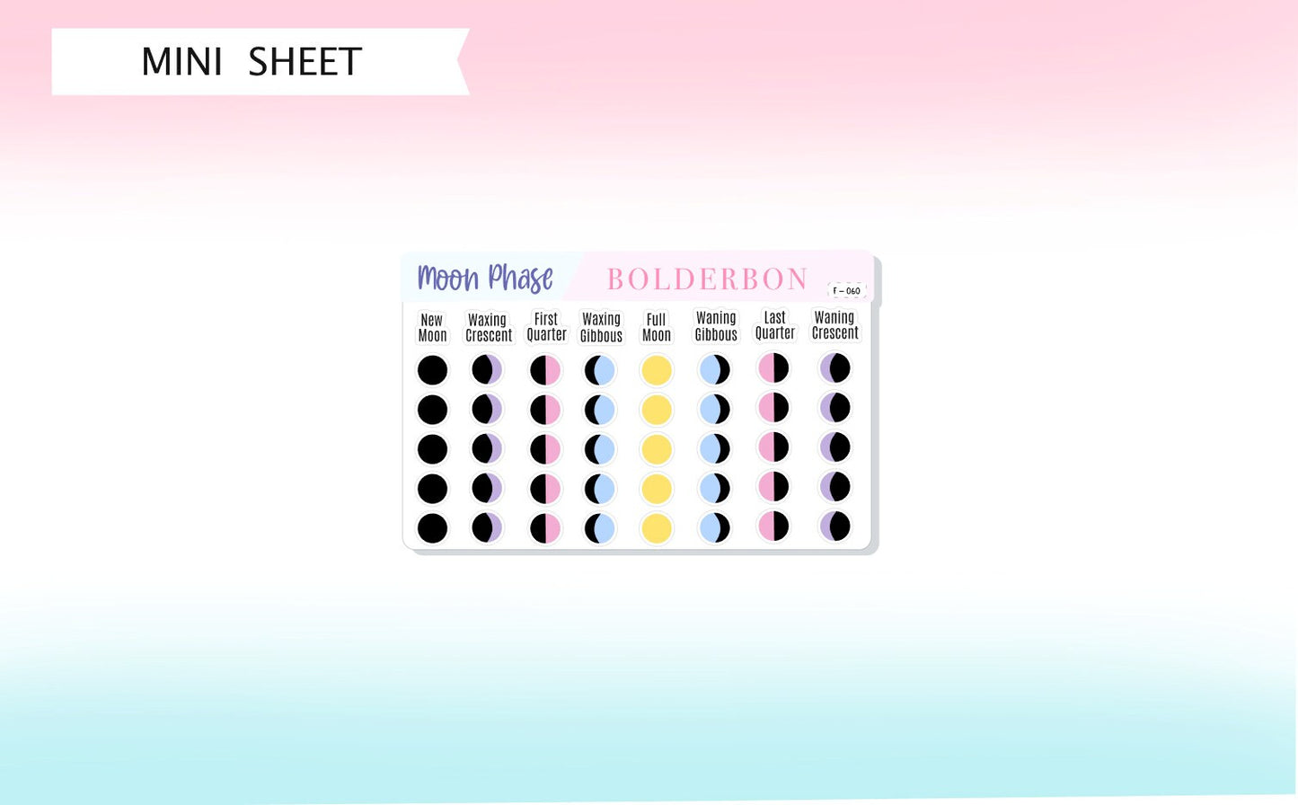 MOON PHASE || Planner Stickers