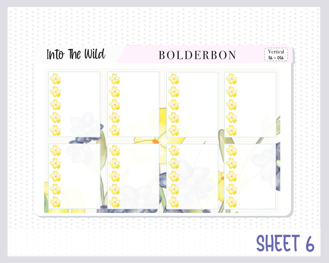 INTO THE WILD || 7x9 Vertical Planner Sticker Kit