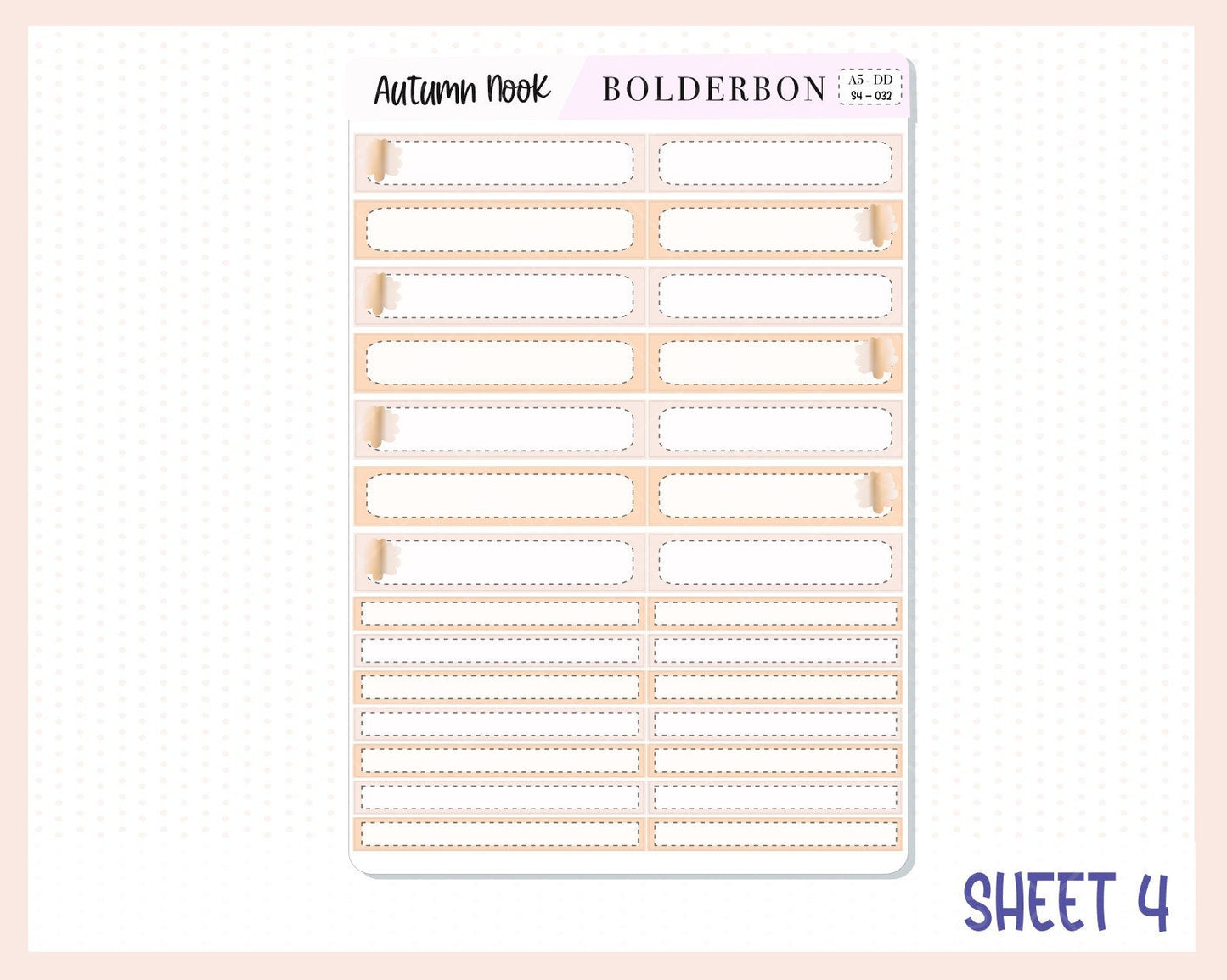 AUTUMN NOOK || A5 Daily Duo Planner Sticker Kit