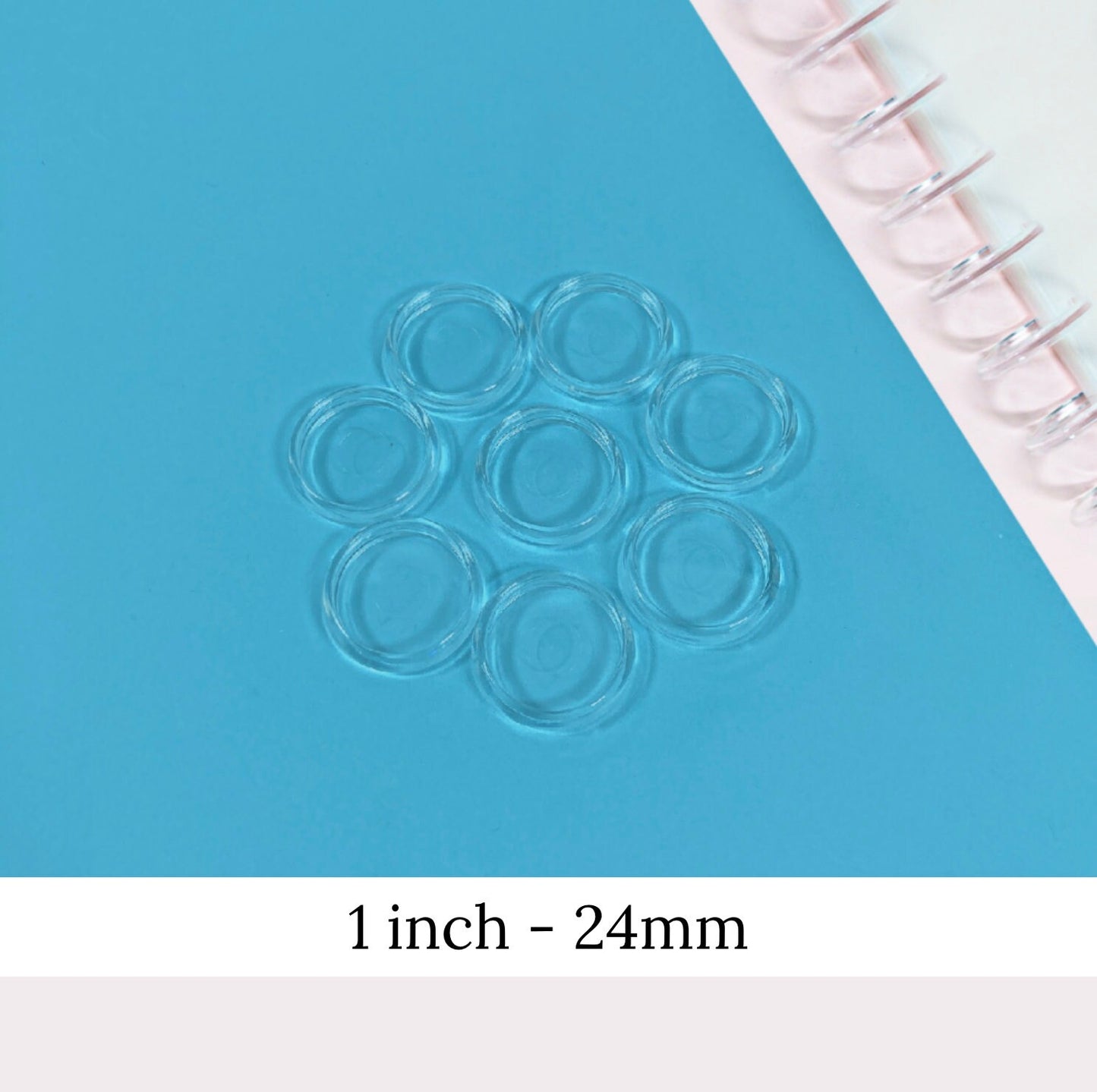 CLEAR Planner Discs || 11 Discs, Discbound, 1.5 inch, 1.25 inch, 1 inch