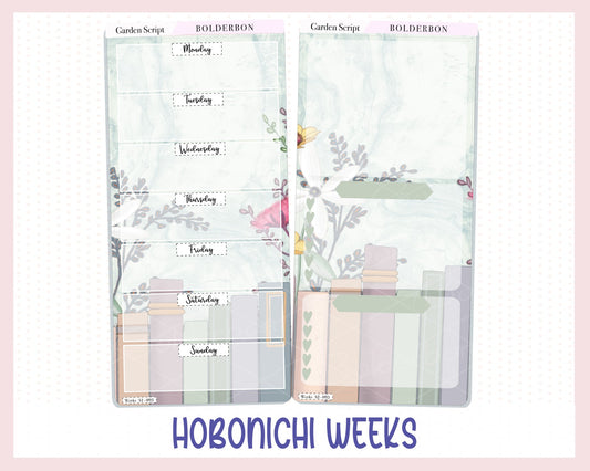 GARDEN SCRIPT Hobonichi Weeks || Weekly Planner Sticker Kit