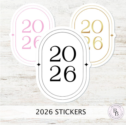 2026 CHIC STICKERS || Classic Minimalist Vinyl Decal for Planners, Journals Setups & More!
