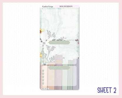 GARDEN SCRIPT Hobonichi Weeks || Weekly Planner Sticker Kit