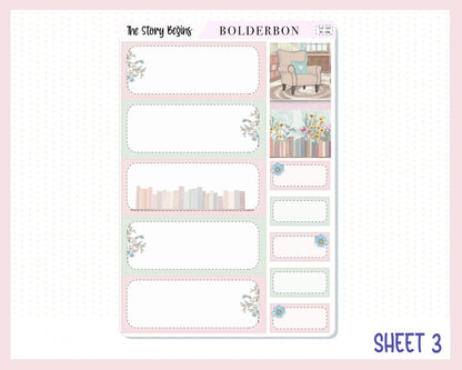 THE STORY BEGINS 7x9 Daily Duo || Planner Sticker Kit for Erin Condren