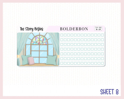 THE STORY BEGINS 7x9 Daily Duo || Planner Sticker Kit for Erin Condren