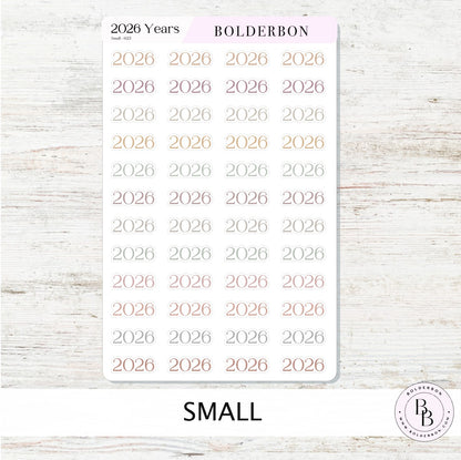 2026 AESTHETIC Year Stickers || Minimal Planner and Journal Setup