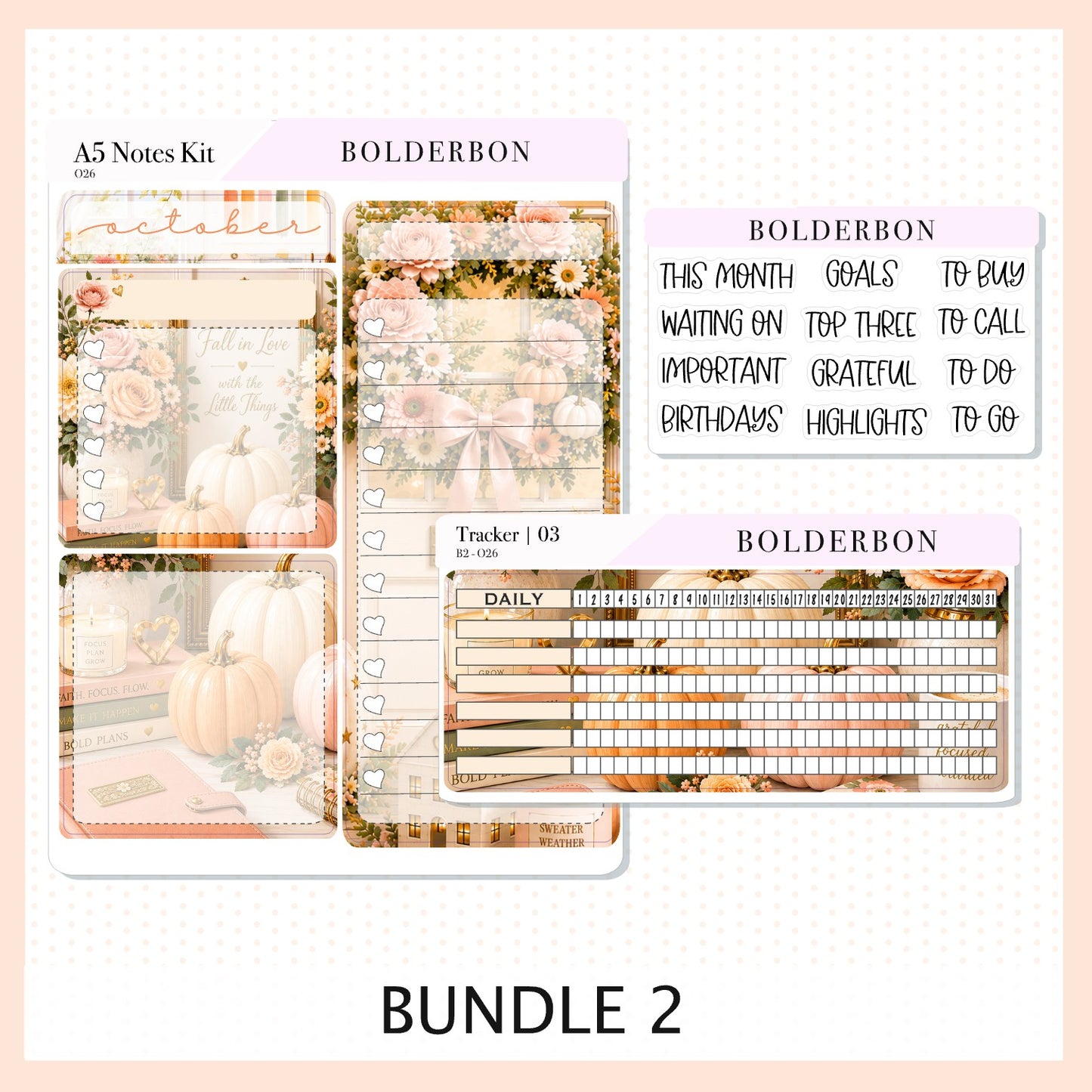 October • A5 EC Notes Kit