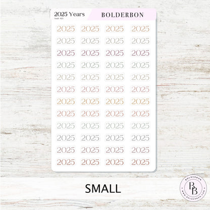 2025 YEAR - AESTHETIC  || Script Planner Stickers