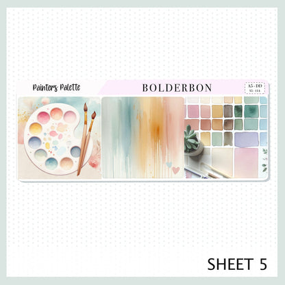PAINTER'S PALETTE || A5 Daily Duo Planner Sticker Kit