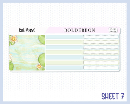 KOI POND || A5 Daily Duo Planner Sticker Kit