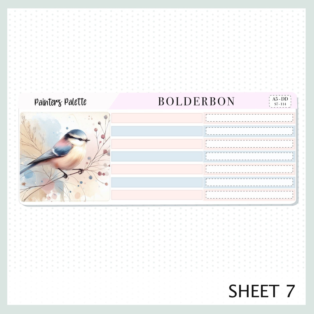 PAINTER'S PALETTE || A5 Daily Duo Planner Sticker Kit
