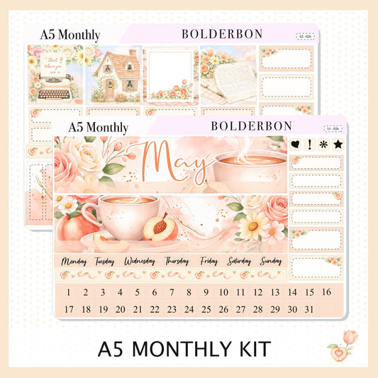 MAY A5 MONTHLY KIT || Planner Stickers for Erin Condren