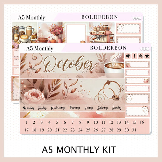OCTOBER A5 MONTHLY KIT || Planner Stickers for Erin Condren
